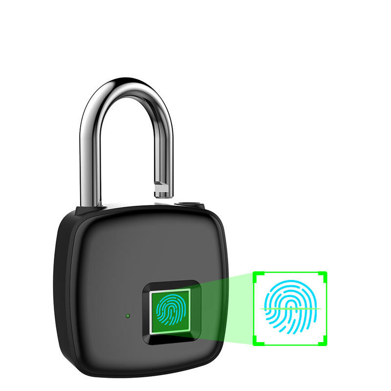 Chytrá zámek Anytek P30 s otiskem prstu, USB nabíjením 300mAh, kapacitou 10 otisků prstů a proti krádeži.