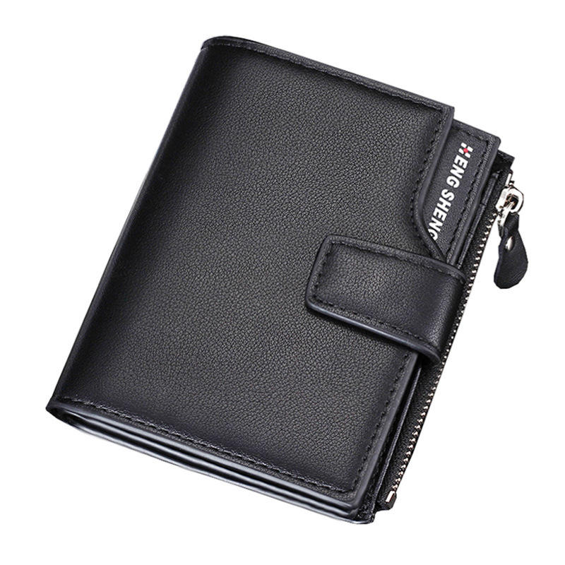 Hengsheng Men's Multifunction Trifold Wallet Men PU Leather ID Credit Card Holder Coin Pocket