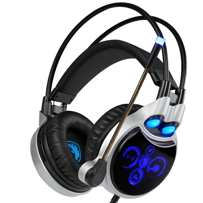 

SADES R8 USB Wired Virtual 7.1 Surround Sound Noise Cancelling Gaming Headphone for PC Laptop Gamer