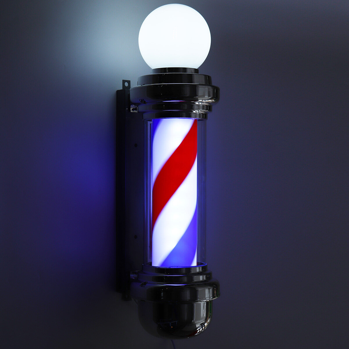 Barber Shop 22" Rotating LED Stripes Pole Light Hair Salon