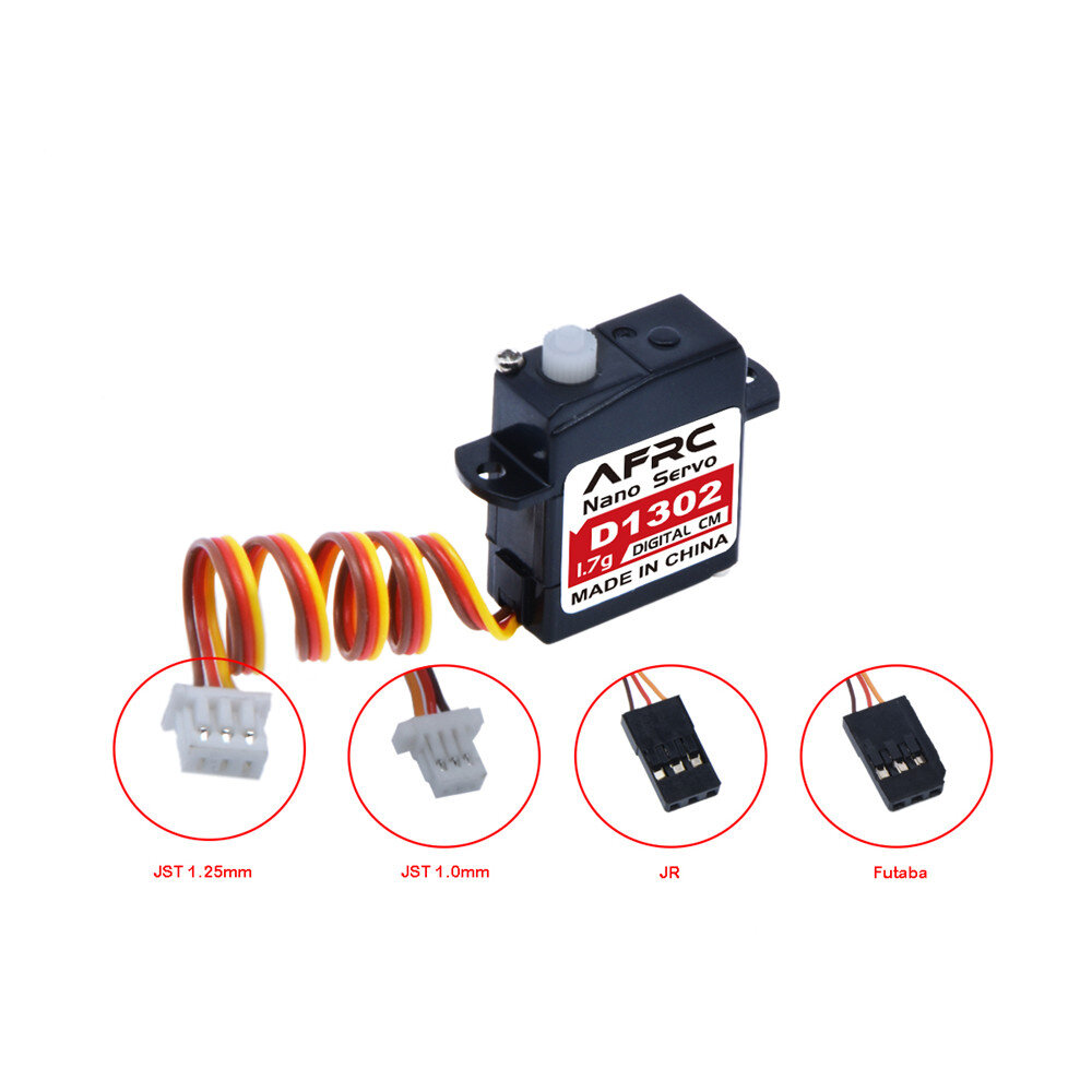 AFRC-D1302 Micro 1.7g Large Torque Mini Digital Servo for RC Airplane Fixed Wing Helicopter