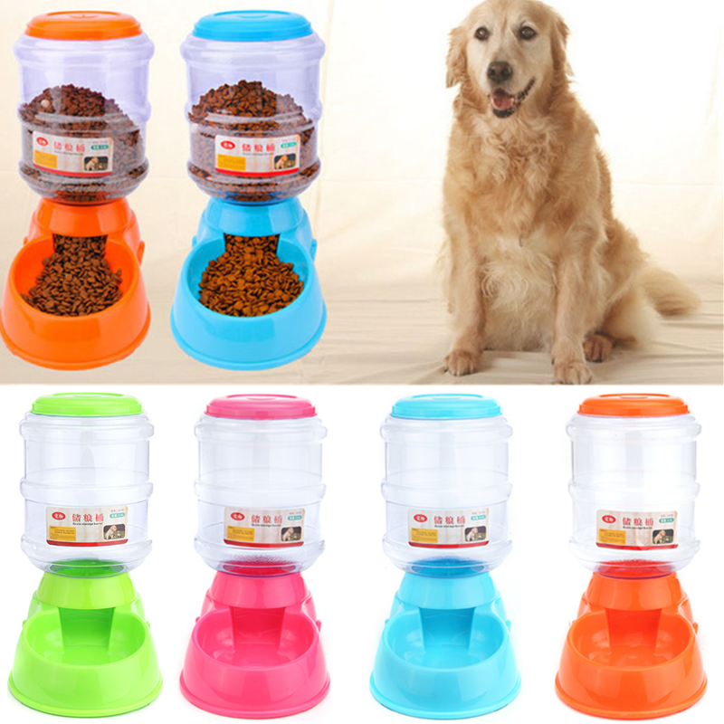 3.5L Automatische Pet Water Food Dispenser Hond Kat Grote Feeder Voerbak