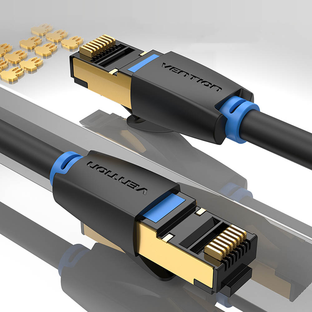 Vention Cat8 SFTP 40 Gbps Super Speed RJ45 Netwerk Ethernet-adapter Datakabel voor routermodem