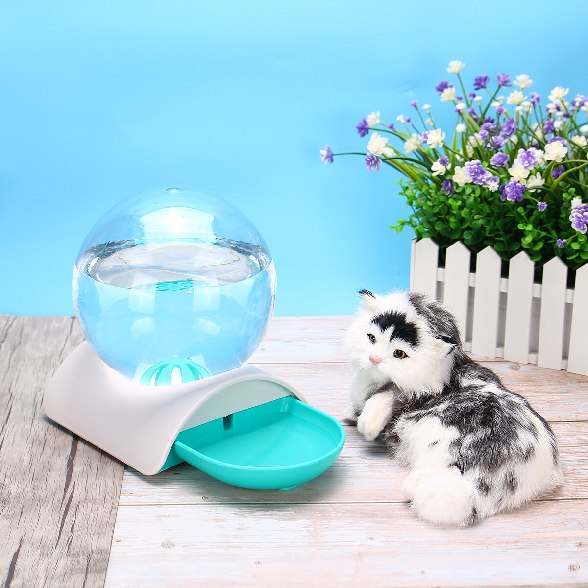 2.8L Automatic Animals Water Fountain Cat Cat Dog Water Dispenser Large Intersting Drinking Bowl Plastic Automatic Feede