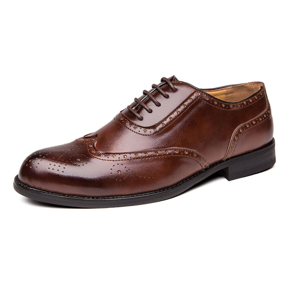 

Men Brogue Carved Formal Dress Shoe Casual Business Oxfords