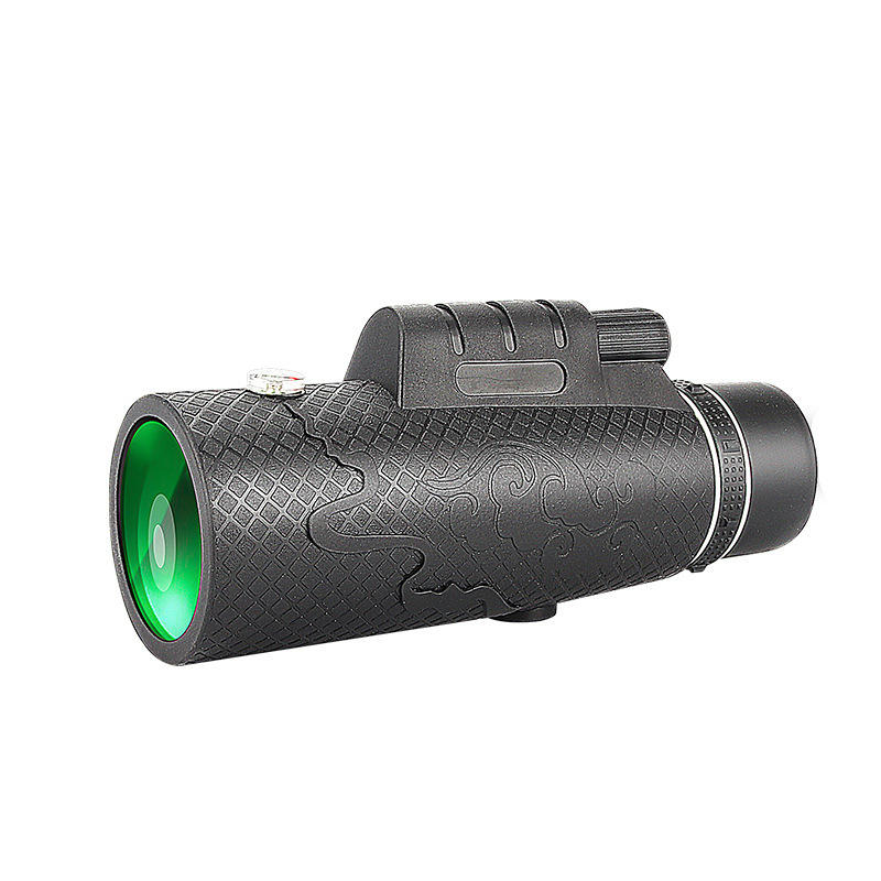 Monocular IPRee® 60X60 con lente óptica HD FMC BAK4, resistente al agua, con visión nocturna portátil para acampar y hacer senderismo con trípode y clip para teléfono.
