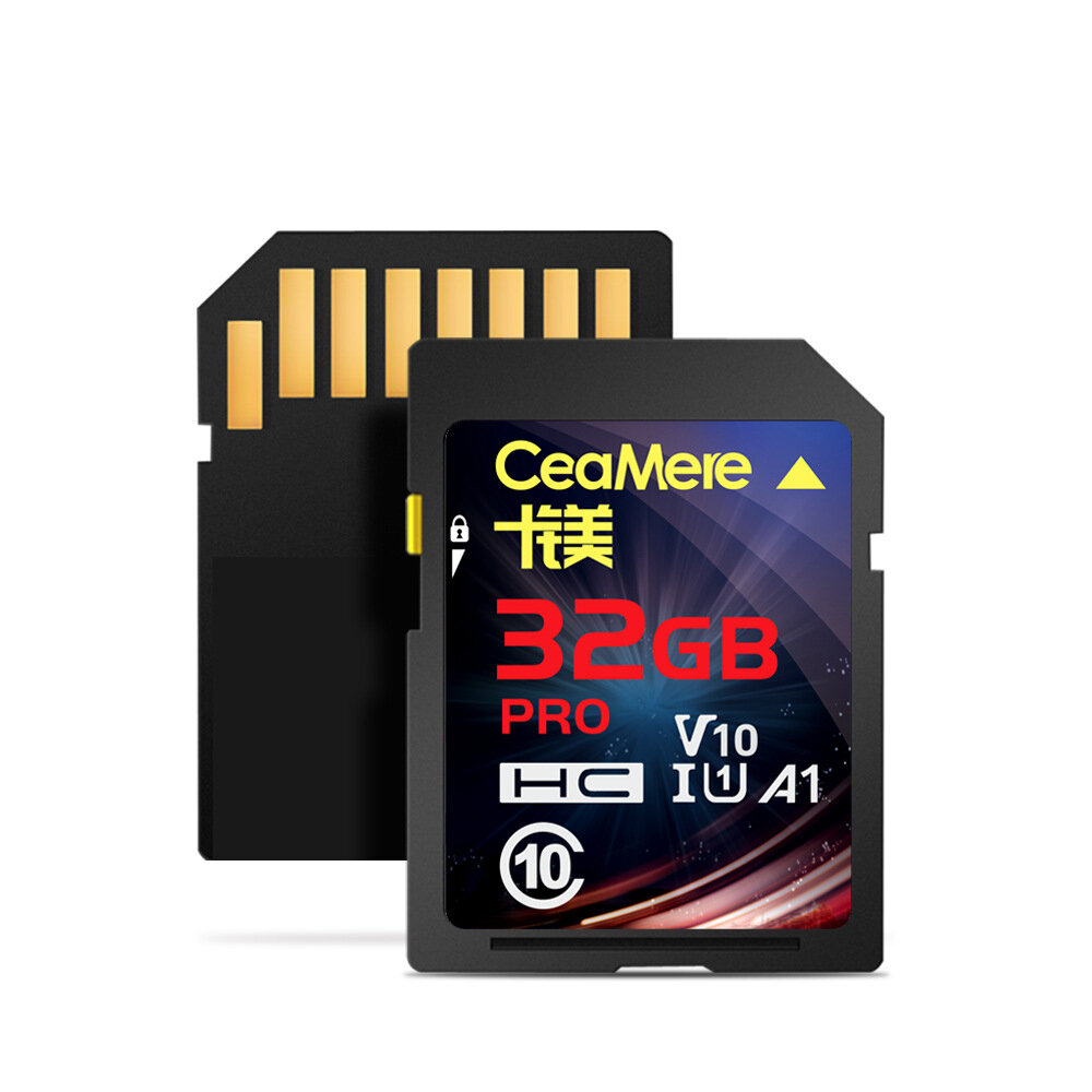 CEAMERE SMITOSP 32GB/64GB Memory بطاقة ضد للماء C10 High Speed 4K UHD SD بطاقة MP3 MP4 Data Storage for Driving Recorder