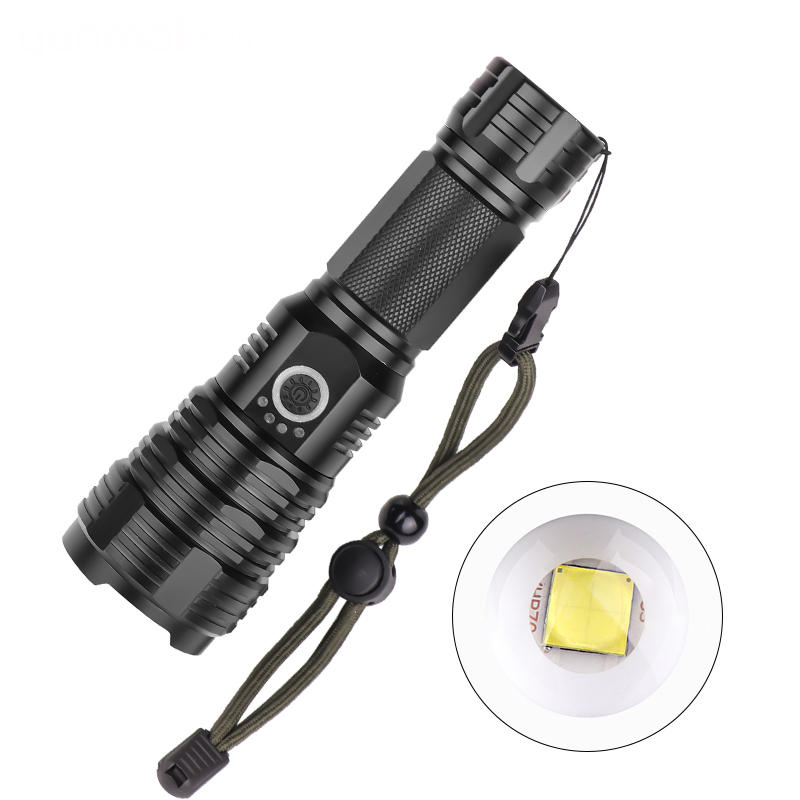 XANES 1915B LED Flashlight XHP70 5Modes Zoomable USB Rechargeable Waterproof Flashlight 26650/18650 Flashlight