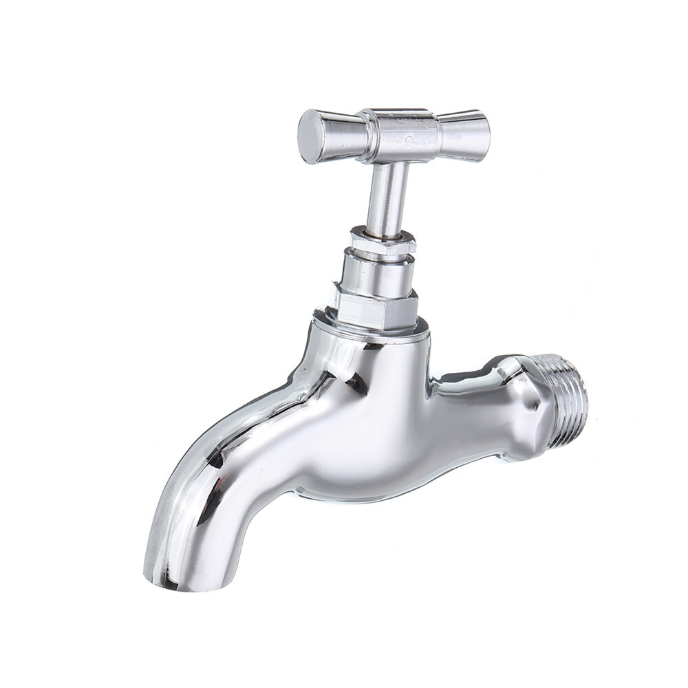 TMOK DN15 1/2'' Brass Chrome Tap Water Nozzle Single Control Faucet Bathroom Balcony Tap Thread Conn