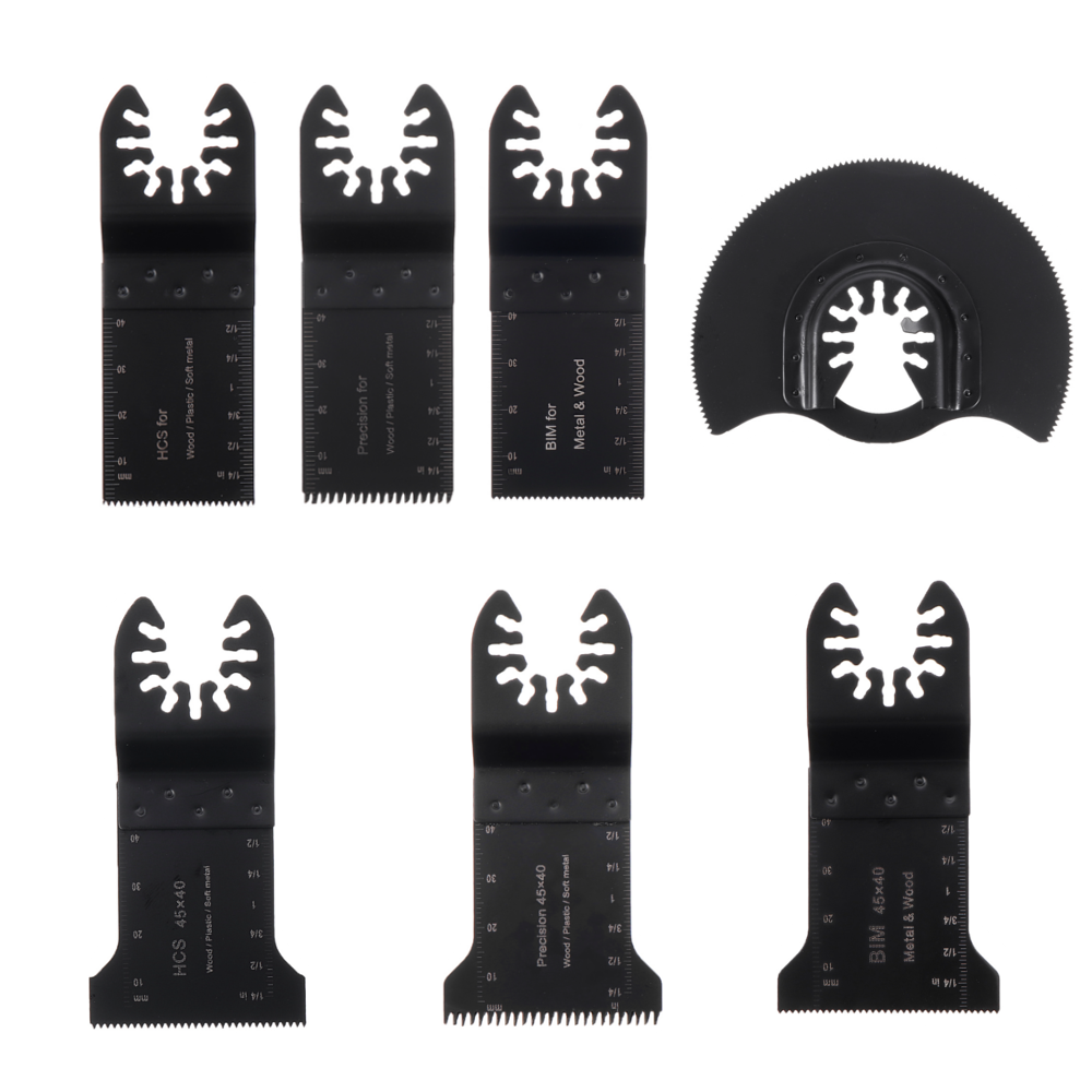 

Drillpro 10PCS Multi Tool Oscillating Saw Blade Quick Release Saw Blades Kit for Metal Wood Plastic Cutting Oscillating
