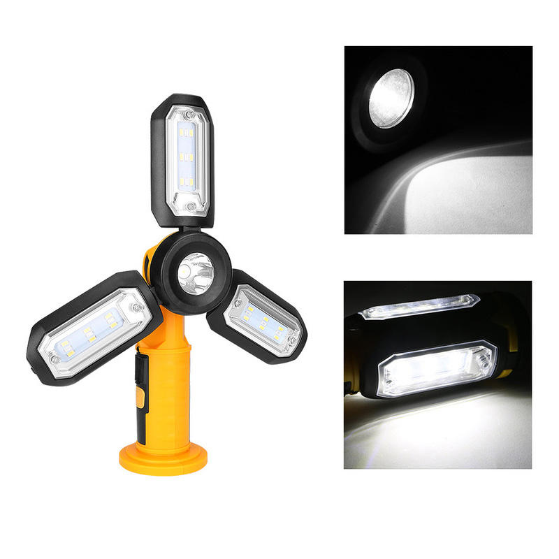 IPRee® Çok İşlevli Kampçılık Hafif Manyetik Çekim Çengel Katlama LED Çalışma Lamba Outdoor Acil Durum Feneri