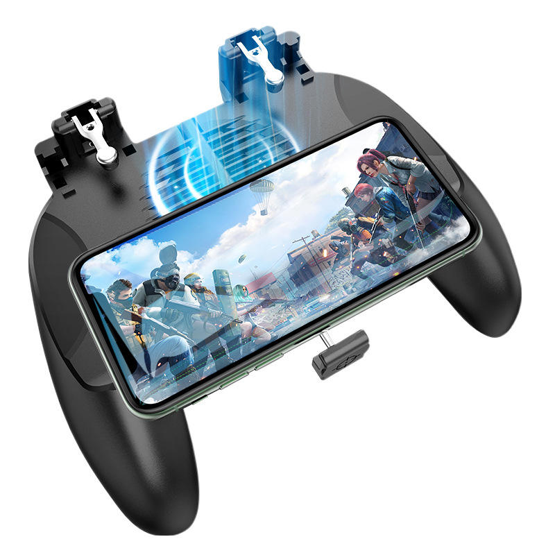 

HKii H13 PUBG Mobile Game with Cooling Fan Gamepad Controller Cooler Trigger Aim Button Shooter Joystick for iPhone iOS
