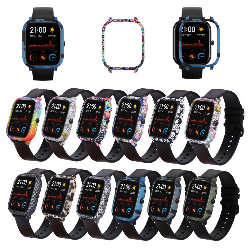 Lichtgewicht PC Colorful horlogekast hoes voor AMAZFIT GTS