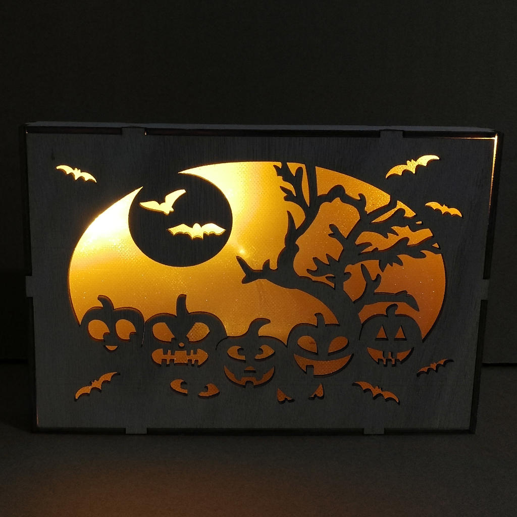 

Lsokii JM01500 Halloween Ghost Tree Pumpkin people LED Light Home Decoration And Holiday Lights Three Dimensional Decora
