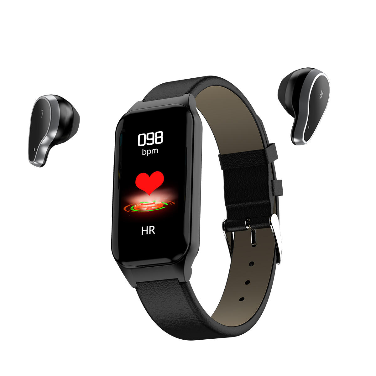 

Bakeey L818 BT5.0 Intelligent Noise Reduction Wireless Earphone Wristband Heart Rate Blood Pressure Monitor Smart Watch