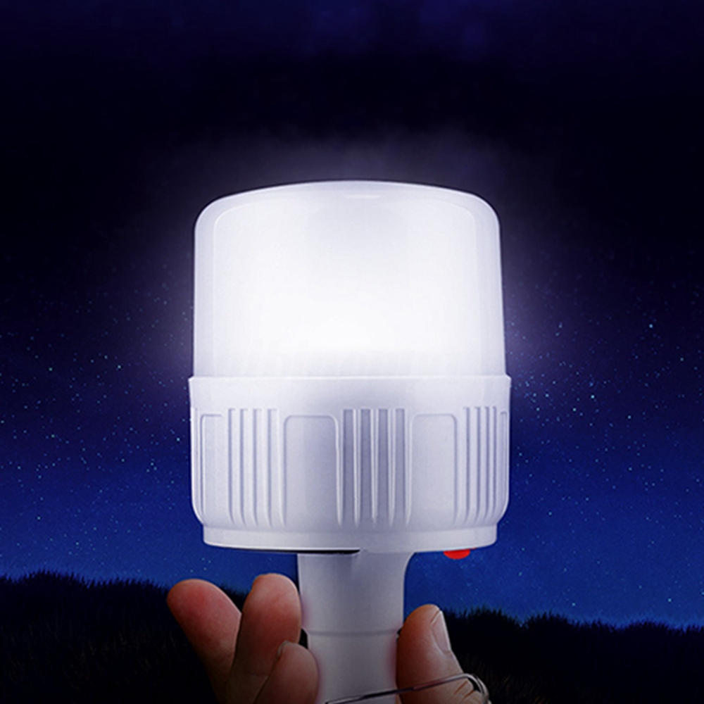 Portable Dimmable 3.7-4.2V Solar Powered 24/42LEDS Five-speed Outdoor Camping Light Bulb + US Plug