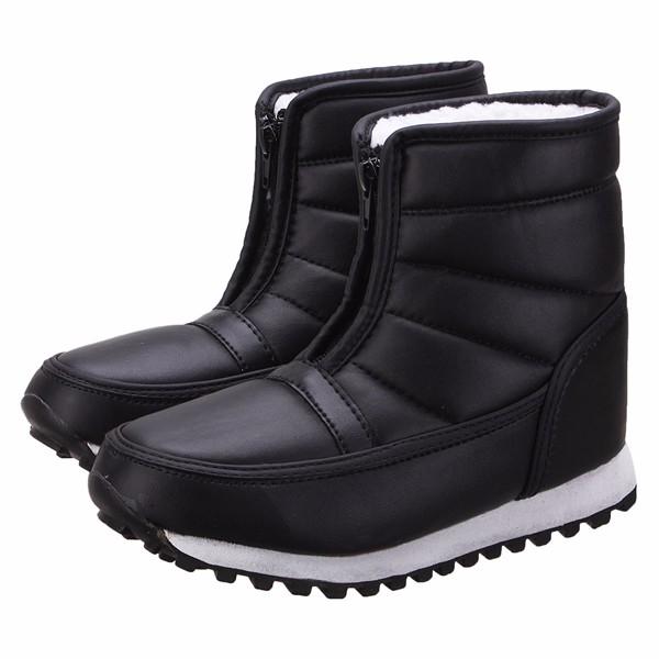 Зимние снежные ботинки. Зима, сохраняет тепло, водонепроницаемая обувь для активного отдыха на открытом воздухе. Модные ботинки для мужчин и женщин.
