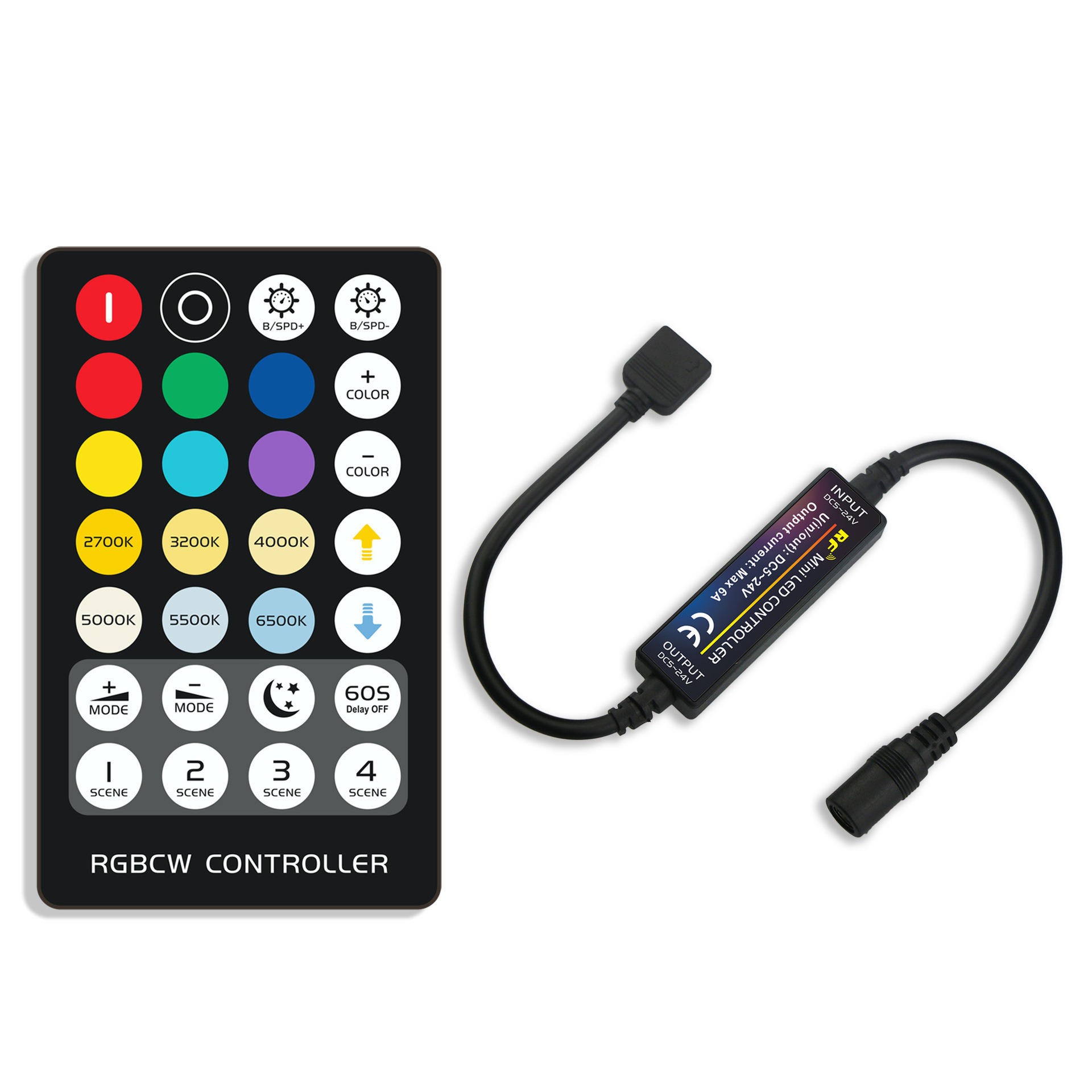 28keys Rf Mini Remote Control Rgb Cct Constant Current Led Strip Controller For Indoor Lights