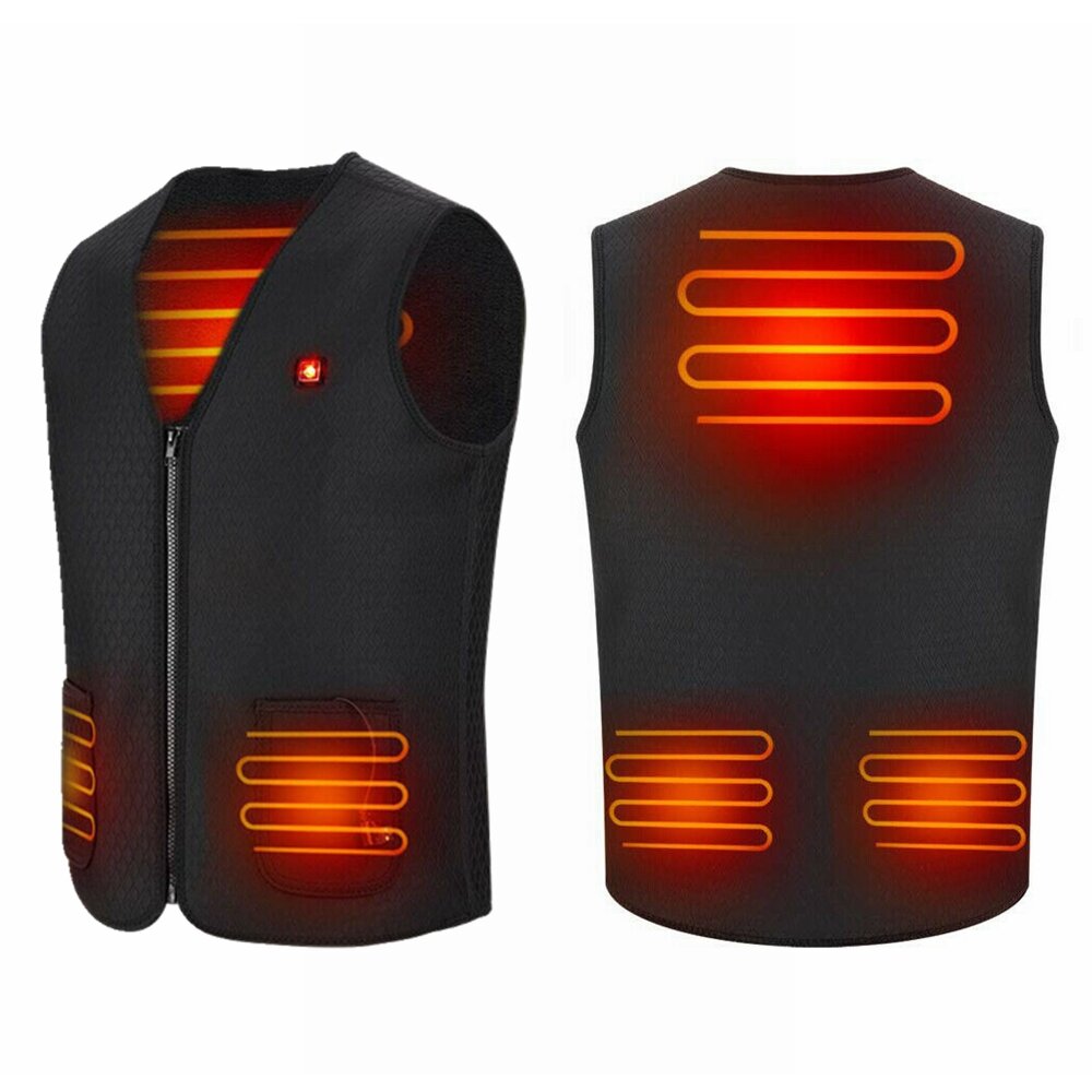 Elektrisch vest Verwarmde jas USB Warm Schouder Rug Taille Buik Verwarmingskussen Winter Body Warmer