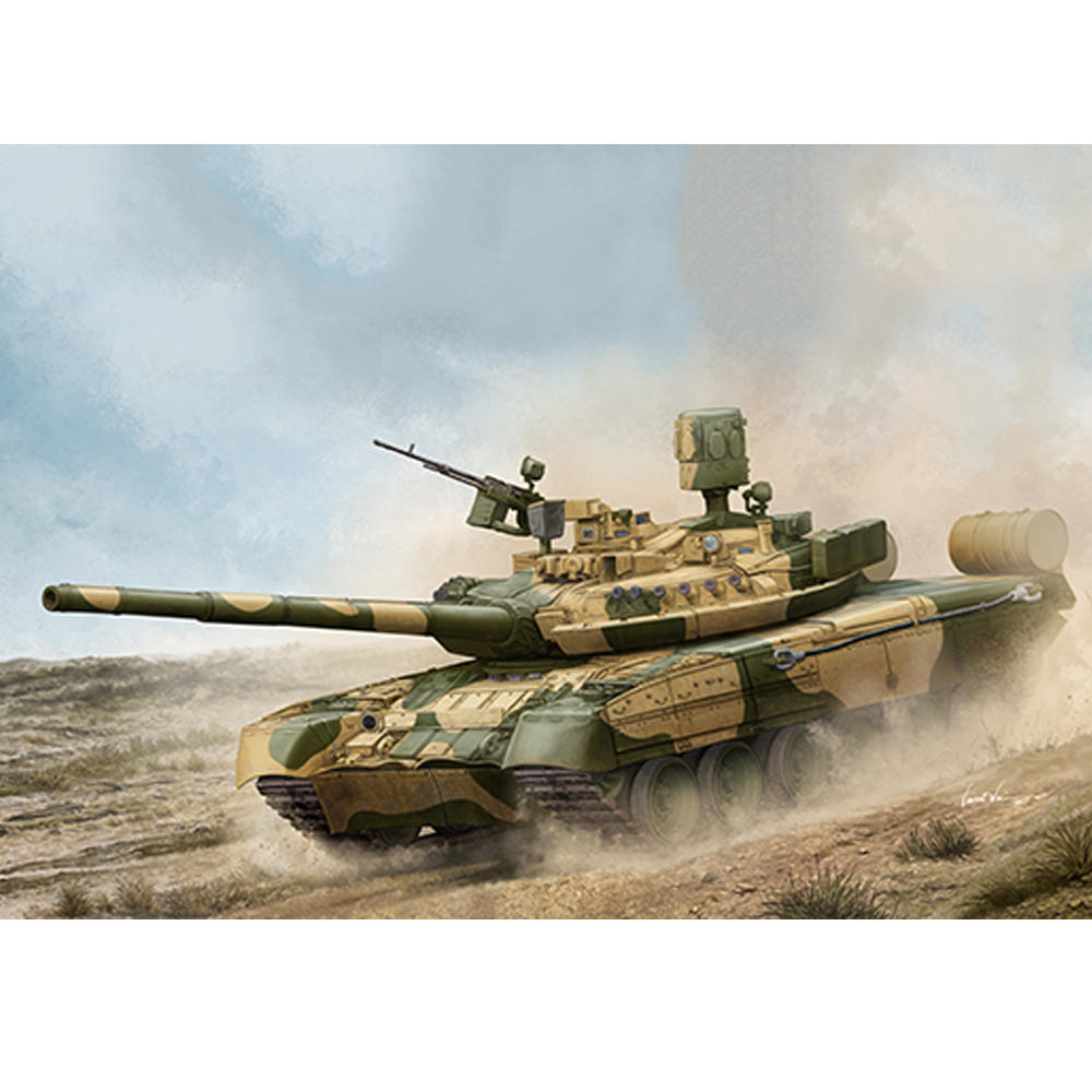 

Трубач 1:35 Россия Т-80УМ-1 DIY Сборка Сборочный комплект статического макета основного боевого танка