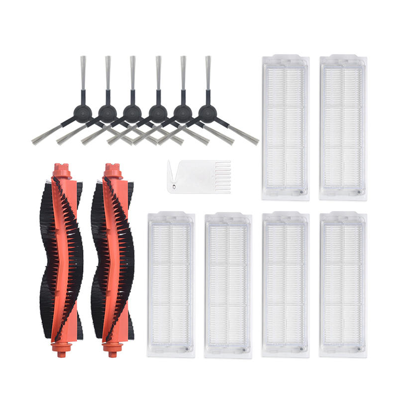 

15pcs Replacements for XIAOMI MIJIA STYJ02YM Vacuum Cleaner Parts Accessories 6*Side brushes 6*Filters 2*Roll Brush 1*Wh