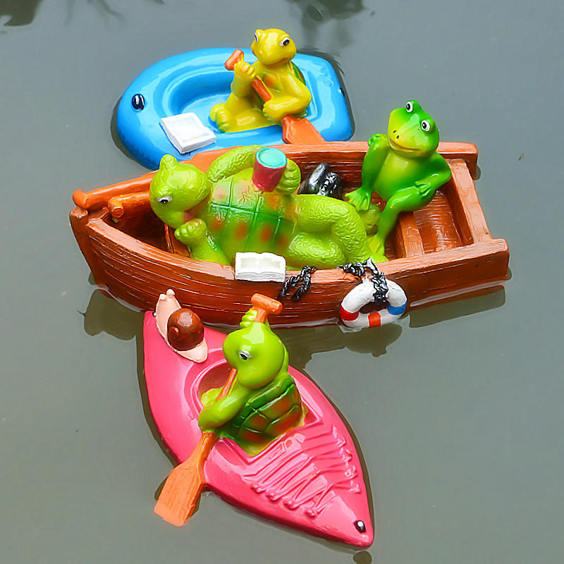 Drijvend vijverdecor Buiten Simulatie Hars Leuk zwembad Gazon Leuke schildpaddecoraties Ornament Tui