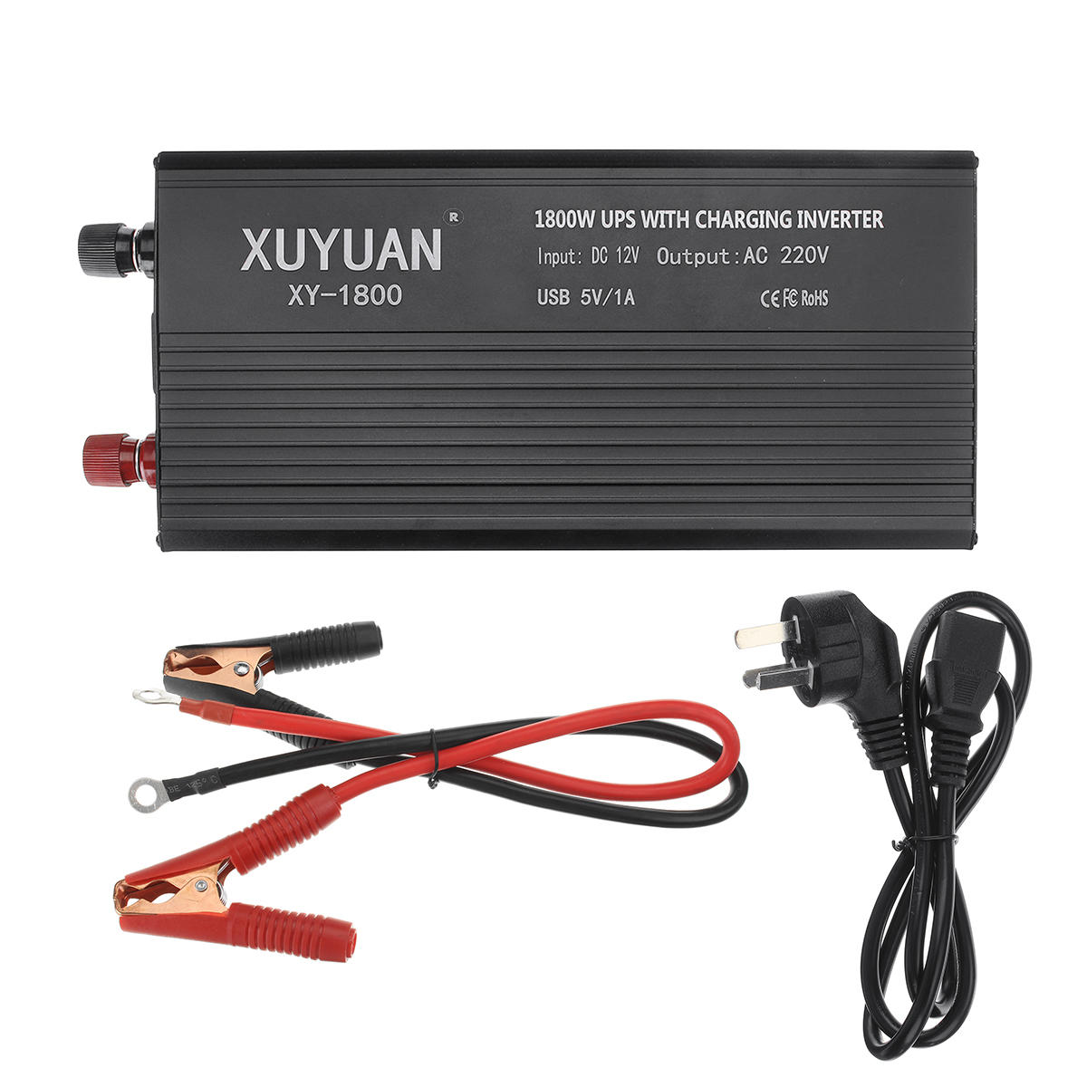XUYUN 5000W Max DC 12V to AC 220V UPS Pure Sine Wave Power Inverter For Car Boat