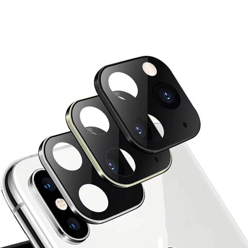 Bakeey omgezet iPhone XS veranderen in iPhone 11 Pro Max Second Change Metal + Gehard glas 2 in 1 An