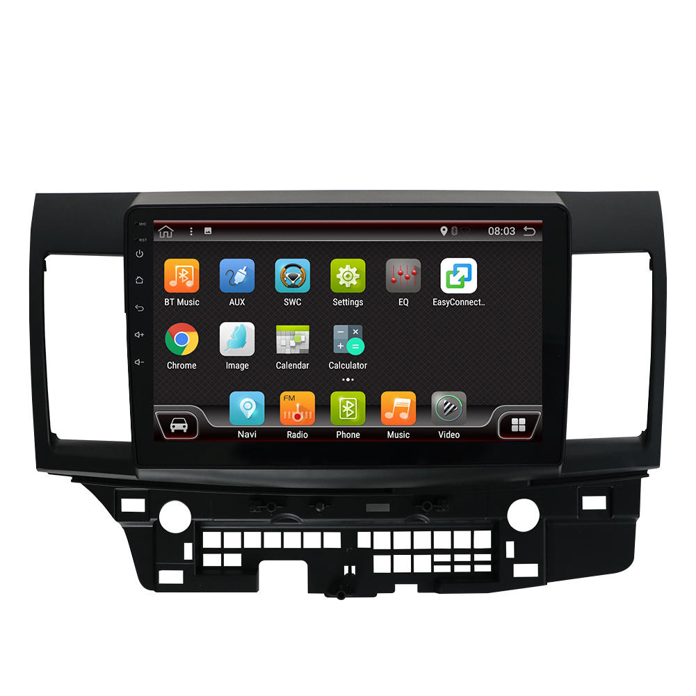 

YUEHOO 10.1 Inch 2 DIN for Android 8.0 Car Stereo 2+32G Quad Core MP5 Player GPS WIFI 4G FM AM RDS Radio for Mitsubishi