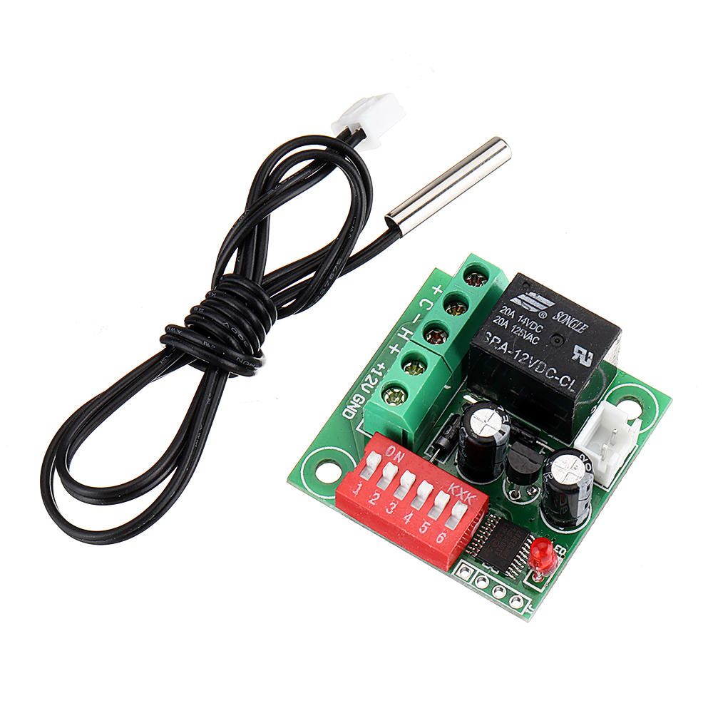 

10pcs Digital Temperature Control Switch Adjustable Thermostat Temperature Switch 12V Cooling Controller W1701