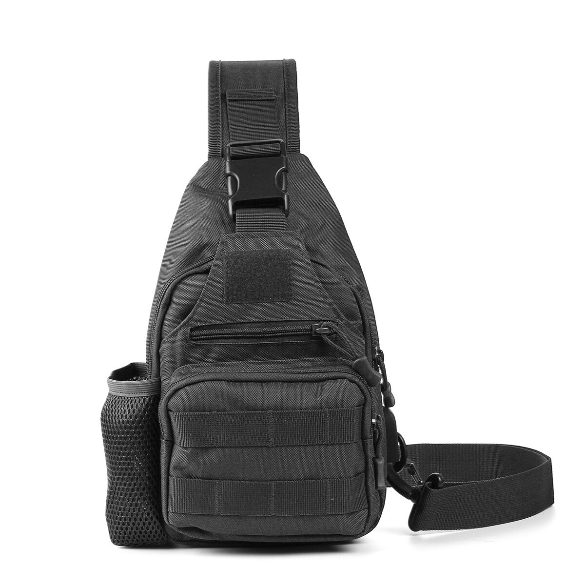 Ύφασμα της Οξφόρδης Tactical Bag USB Charging Chest Bag Climbing Hiking Shoulder Bag