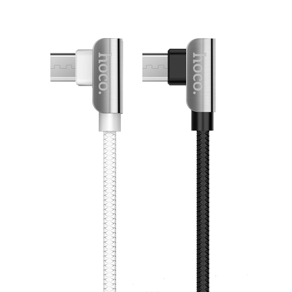 

HOCO U42 90 градусов изысканная сталь Micro USB кабель для зарядки данных для планшета Смартфон 1,2 м