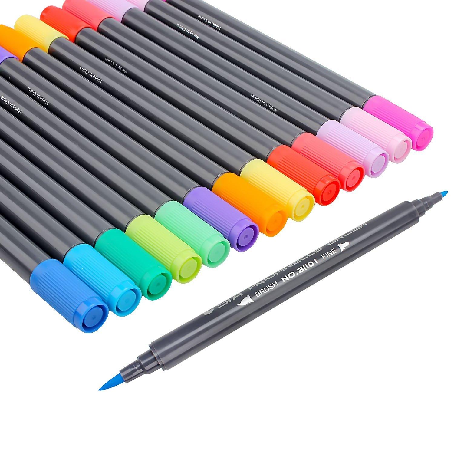 STA 24/36 color 3110 watercolor pen mark pen soft head double-headed watercolor paint pen ink pen