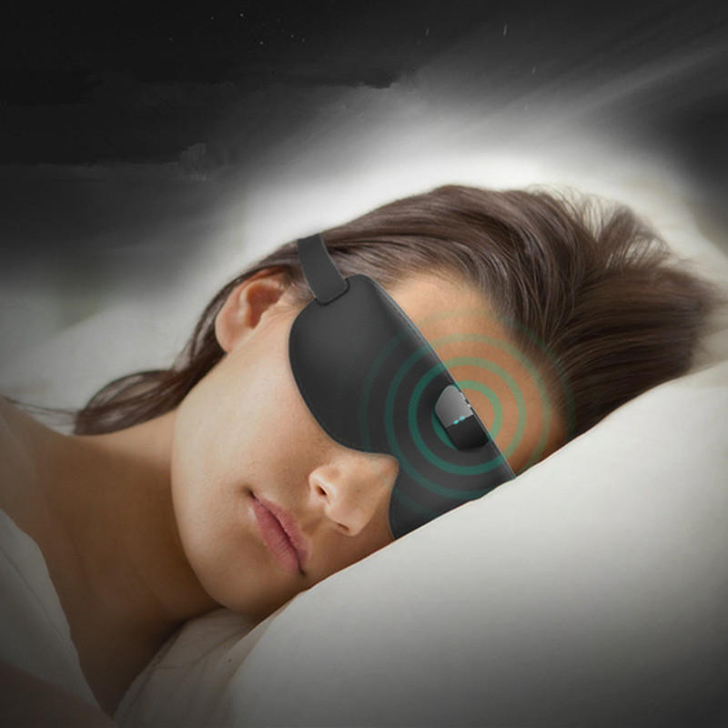 Maschera per gli occhi anti-russamento intelligente ricaricabile via USB, attrezzatura portatile per fermare il russamento durante i viaggi, maschera per dormire.
