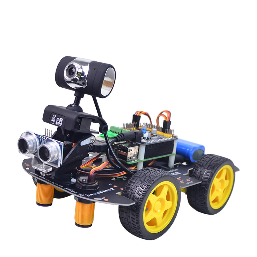 

Xiao R GFS DIY Smart Programmable RC Robot Car Wifi Bluetooth APP/Stick Control With HD Camera Raspberry Pi 4B Board