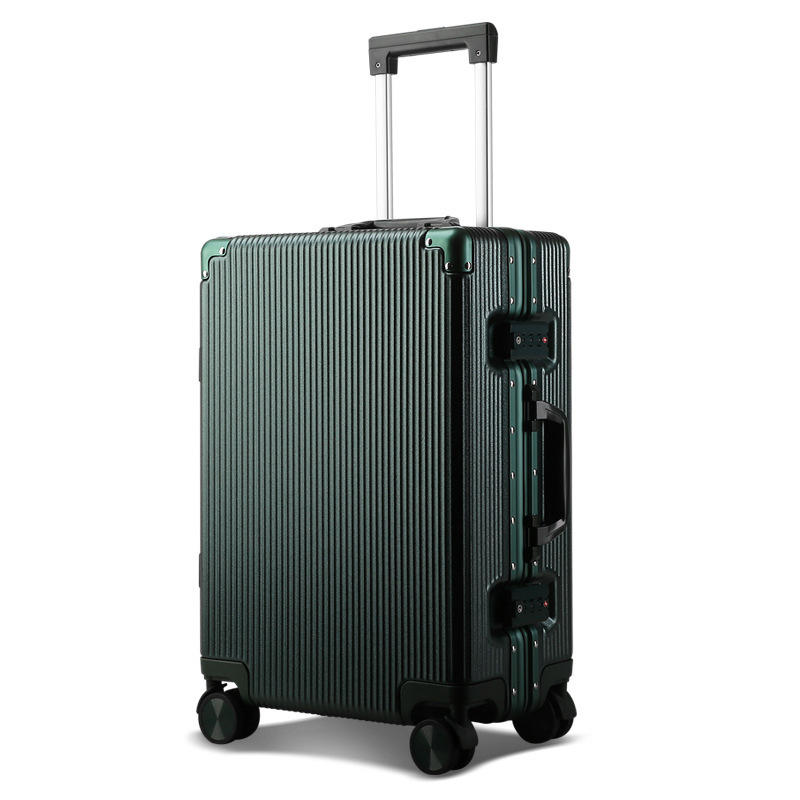 BOPAI 20/24インチのアルミニウム合金旅行スーツケース、TSAロック、スピナーホイール、キャリーオンラゲッジケース