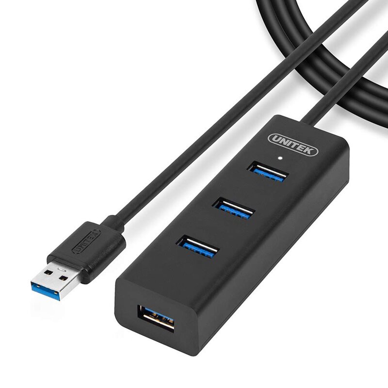 

UNITEK Y-3089 USB3.0 Hub with 4 Ports USB Hub Extender Extension Connector for Phone/Tablet/Computer Support OTG