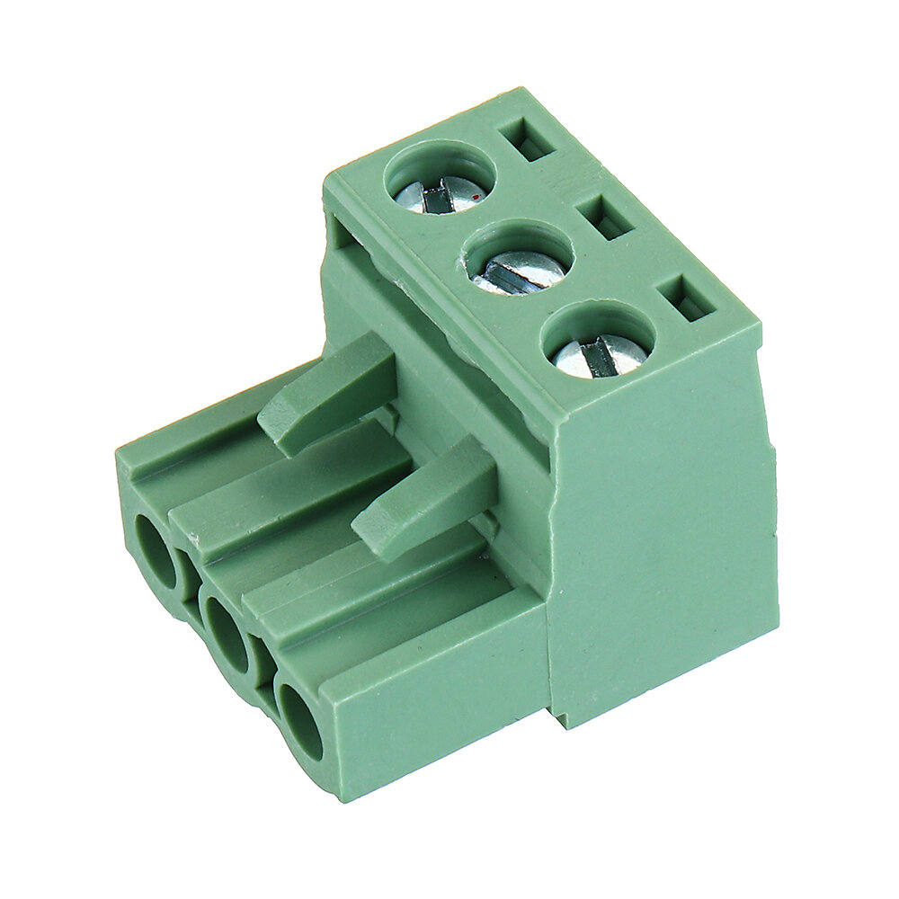 3 stks 2 EDG 5.08mm Pitch 3Pin Plug-in Schroef PCB Terminal Block Connector Rechte hoek