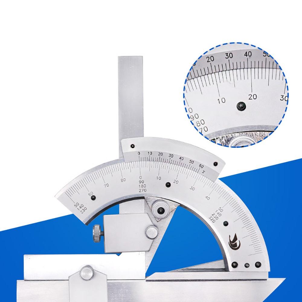 

Universal Bevel Protractor Multi-Function Angle Ruler 0-320 Degree Stainless Steel Goniometer Angle Finder Measuring Too