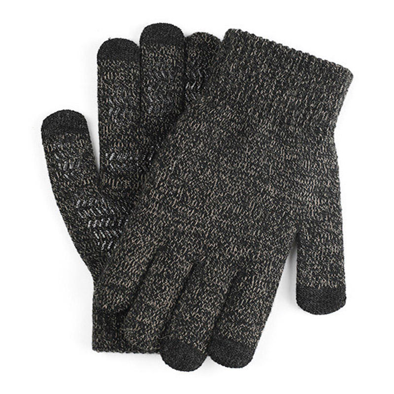 Motorcycle Touch Screen Gloves Winter Knit Warm Wool Thicken Velvet Bike Riding Outdoor