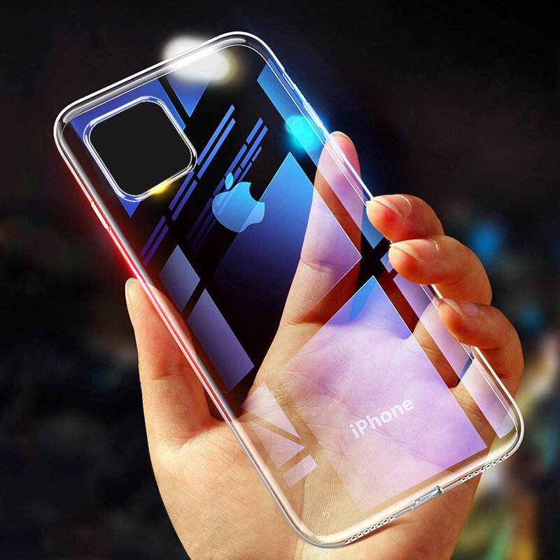 Bakeey schokbestendig ultradun transparant transparant Soft TPU beschermhoes voor iPhone 11 6.1 inch