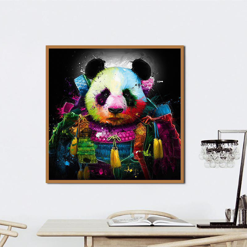 

Miico Ручная Роспись Масло Картины Животных Panda Картины Стены Искусства Для Украшения Дома