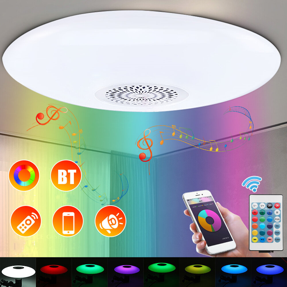 best price,30w,e27,dimmable,rgbw,bluetooth,speaker,led,ceiling,light,bulb,discount