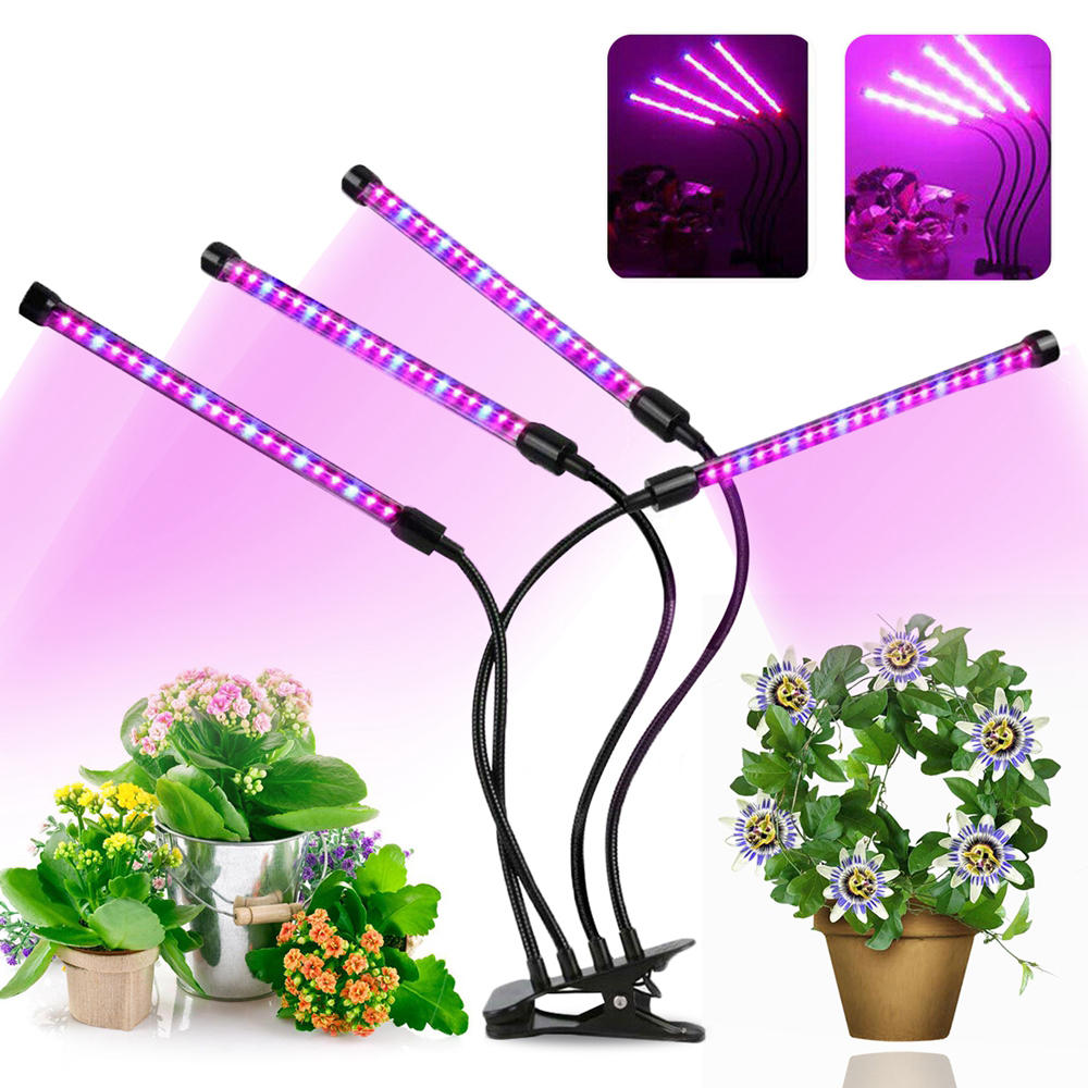 LED Grow Light 4 Heads Plant Growing Lamp Lights for Indoor Plants Hydroponics 