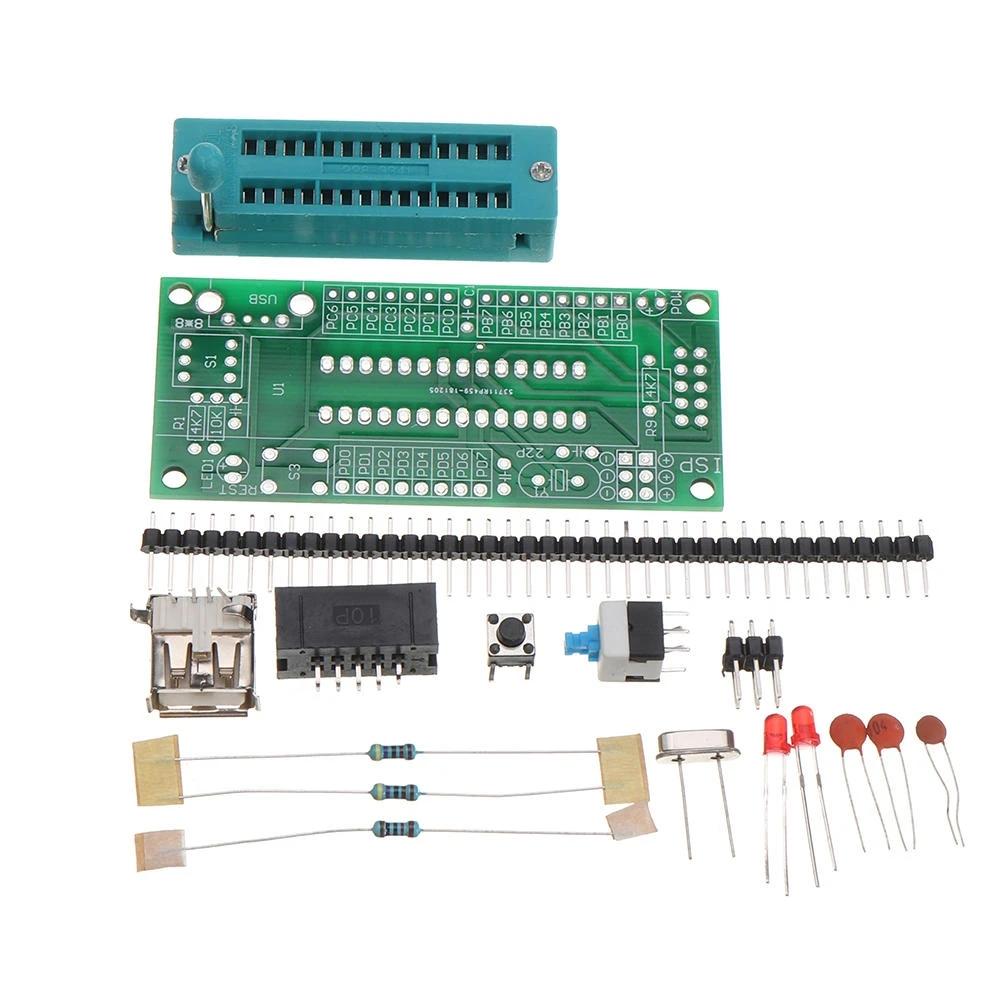 

5Pcs DIY Kit ATmega8 ATmega48 AVR Minimum System Development Board Kits Miniature Mini Electronic Suite Parts Without Ch