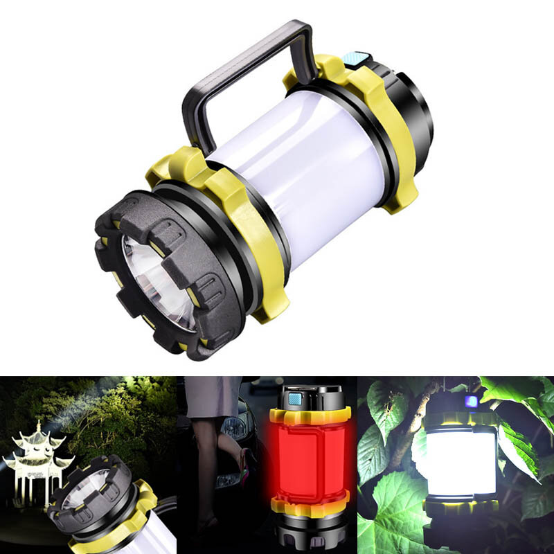 IPRee® 850LM LED + T6 Lumière USB 4 modes Poêle à main Lampe de poche Lanterne de secours Spotlight Camping extérieur