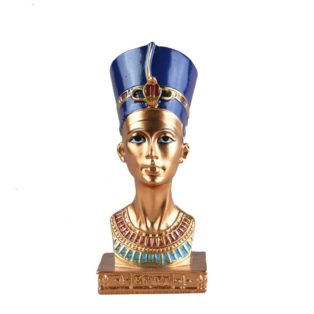 

Handicraft Ancient Resin Egyptian Cleopatra Pharaoh Figurine Statue Sculpture Home Office Decorations