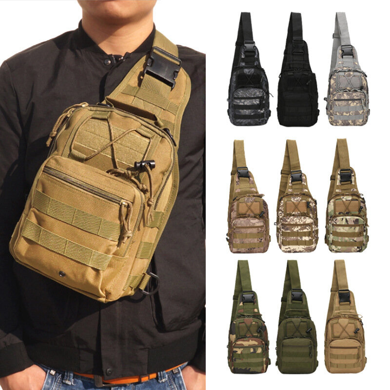 ZANLURE Α18 Στρατιωτικός Ανεμιστήρας Αδιάβροχη Πολυλειτουργική Τακτική Τσάντα Θωρακική τσάντα Crossbody τσάντα