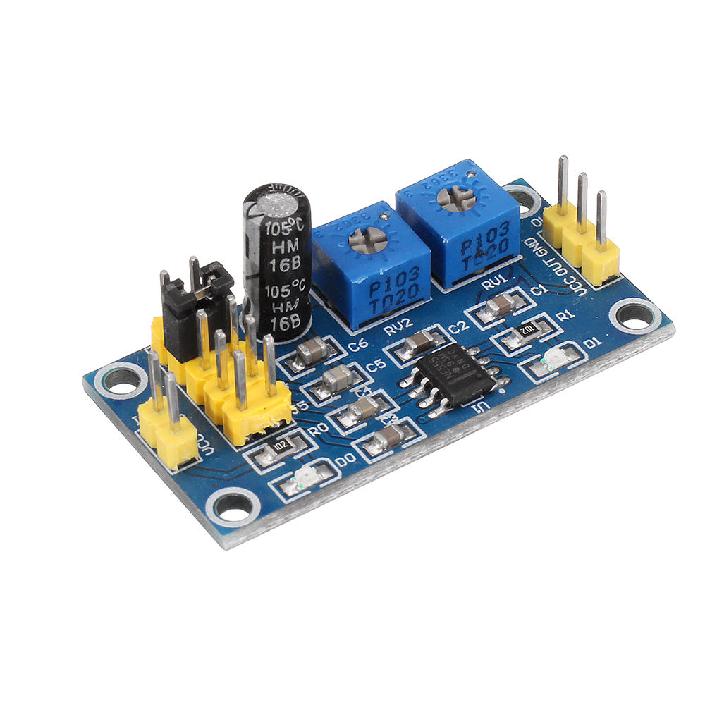 

3pcs NE555 Pulse Frequency Duty Cycle Square Wave Rectangular Wave Signal Generator Adjustable 555 Board NE555P Module
