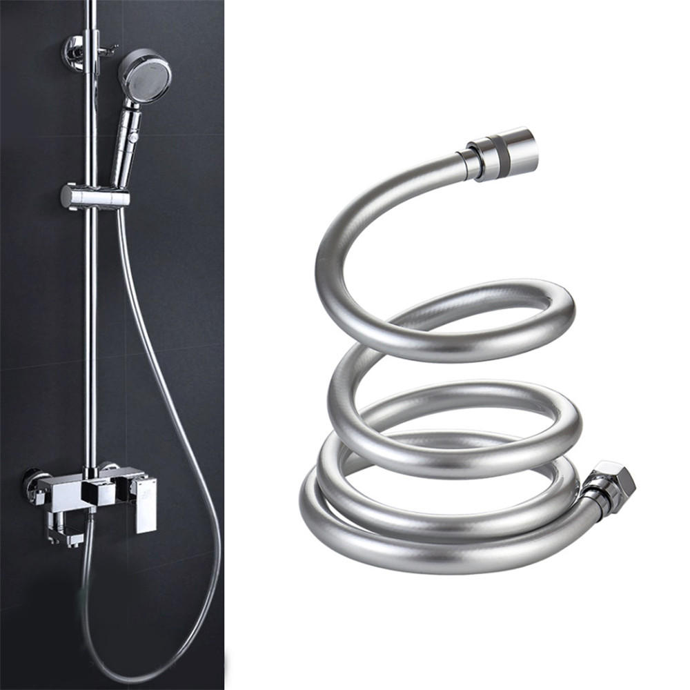 1.5/2/3M 1/2'' PVC Smooth High Pressure Water Shower Hose 360 Degree Swivel Long Hose for Bath Handh